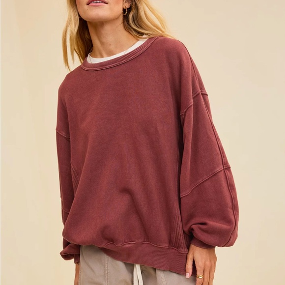 aerie Tops - Oversized Black Aerie Sweatshirt